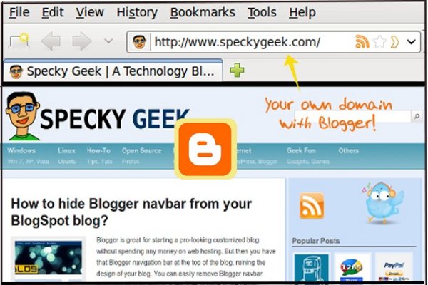 Blogger blog with own domain name