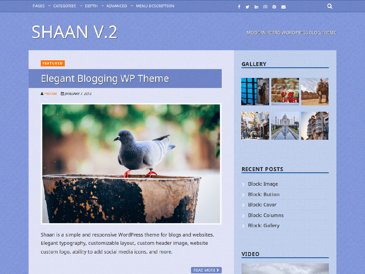 Shaan WordPress Theme