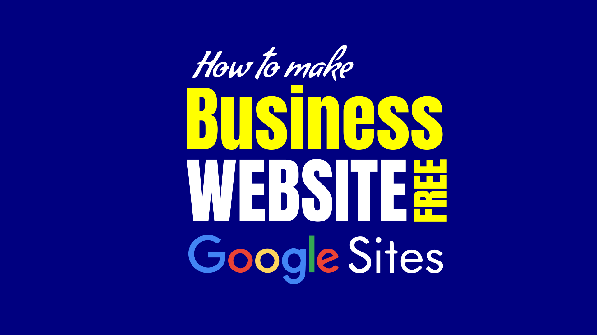 How to Create Free Business Website Using Google Sites?